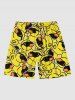 Plus Size Sunglasses Rock Ducks Print Hawaii Beach Shorts For Men -  