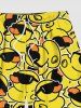 Plus Size Sunglasses Rock Ducks Print Hawaii Beach Shorts For Men -  