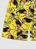 Plus Size Sunglasses Rock Ducks Print Hawaii Beach Shorts For Men -  