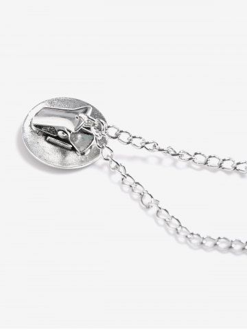 Plus Size Lettuce Ruched Chain Embellished Plunging Blouson Tee