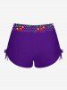 Maillot de bain tankini rétro années 50 à imprimé à pois cerises, dos nu, froncé et échancré. - Concorde 2X