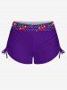 Maillot de bain tankini rétro années 50 à imprimé à pois cerises, dos nu, froncé et échancré. - Concorde 2X