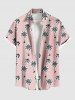 Coconut Tree Print Plus Size Matching Hawaii Beach Outfit For Couples -  