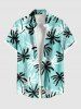 Coconut Tree Print Plus Size Matching Hawaii Beach Outfit For Couples -  
