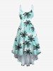 Coconut Tree Print Plus Size Matching Hawaii Beach Outfit For Couples -  