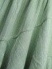 Plus Size Ruffles Twist Textured Ribbed Tank Top -  