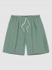 Tenue de plage hawaïenne assortie grande taille à imprimé floral ombré pour couples - Vert 
