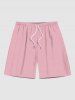 Coconut Tree Tropical Leaf Flamingo Print Plus Size Matching Hawaii Beach Outfit For Couples -  