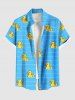 Costume de Plage Hawaiien Imprimé Grande Taille Cadeau pour Couples - Bleu Ciel 