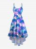 Ombre Tie Dye Coconut Tree Print Plus Size Matching Hawaii Beach Outfit For Couples -  