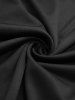Plus Size Jacquard Cut Flower Chain Decor Ruched Asymmetric High Low Dress -  