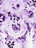 Plus Size & Curve Ombre Color Floral Print Crisscross Modest Tankini Swimsuit -  