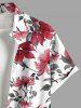 Flowers Leaf Chinese Style Print Plus Size Matching Hawaii Beach Outfit For Couples -  