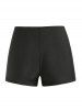Maillot de bain tankini à pois croisé grande taille et coupe cintrée - café 1X