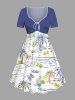 Coconut Tree Sea Waves Seascape Print Plus Size Matching Hawaii Beach Outfit For Couples -  
