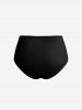 Bas de Maillot de Bain Tendance de Couleur Unie - Noir 1X