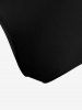 Bas de Maillot de Bain Tendance de Couleur Unie - Noir 1X