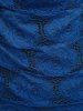 Plus Size Cowl Neck Cinched Rose Lace Tank Top -  