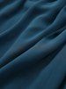 Robe grande taille à ourlet tulipe torsadé, volants texturés, épaules dénudées - Bleu profond 3X | US 22-24