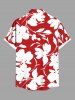 Costume de Plage Grande Taille Imprimé à Fleurs Tropicales - Rouge 