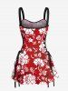 Floral Leaves Two Tone Print Matching Hawaii Beach Outfit For Couples -  