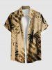 Distressed Coconut Tree Music Symbol Piano Print Plus Size Matching Hawaii Beach Outfit For Couples -  