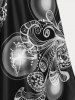 Plus Size & Curve Butterfly Padded Boyleg Modest Tankini  Swimsuit -  