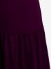Plus  Size Gothic O Ring Chains Handkerchief Tank Top -  