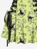 Dinosaur Letters Print Matching Hawaii Beach Outfit For Couples -  