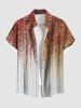 Costume de Plage Grande Taille à Paillettes et Imprimé Floral - Orange 