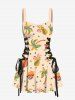 Coconut Tree Banana Pineapple Spotted Print Matching Hawaii Beach Outfit For Couples -  