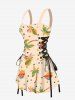Coconut Tree Banana Pineapple Spotted Print Matching Hawaii Beach Outfit For Couples -  