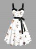 Coconut Tree Sun Sailboat Print Plus Size Matching Hawaii Beach Outfit For Couples -  