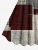 Plus Size Retro Geometric Graphic Patterns Print Hawaii Tank Dress -  