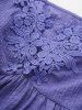 Plus Size Floral Applique Textured Pockets Crisscross Strappy Solid Cami Top -  