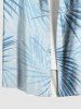 Tropical Leaf Print Plus Size Matching Hawaii Beach Outfit For Couples -  