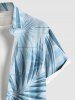Tropical Leaf Print Plus Size Matching Hawaii Beach Outfit For Couples -  