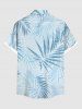 Tropical Leaf Print Plus Size Matching Hawaii Beach Outfit For Couples -  