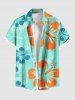 Tropical Hibiscus Flowers Print Plus Size Matching Hawaii Beach Outfit For Couples -  