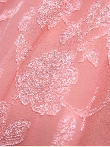 Plus Size Lace Up Grommets Ruffles Ruched Flowers Jacquard Crisscross Asymmetrical Tank Top