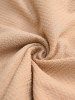 Daisy Buckle Ruched Ruffles Surplice Asymmetrical Textured Top and Skinny Leggings Plus Size Outfit -  
