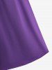Plus Size Bell Sleeves Ruched Braided Buckle Belted A Line Renaissance Midi Dress -  
