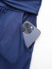 Plus Size Crisscross Twist Panel Ruched Buckle Waist Ruffles Pocket Dress -  