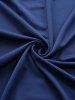 Plus Size Crisscross Twist Panel Ruched Buckle Waist Ruffles Pocket Dress -  