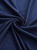 Plus Size Glitter Line Insert Cinched Ruched Pockets A Line Midi Dress -  