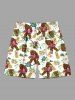 Gorillas Coconut Tree Flowers Pineapple Masks Print Plus Size Matching Hawaii Beach Outfit For Couples -  