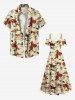 Plus Size Horse Rider Print Hawaii Western Cowboy Style Cold Shoulder Crisscross Strappy A Line Maxi Dress -  