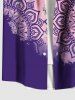 Chemise Hawaïenne Imprimée Florale Ethnique à Poches Grande Taille pour Homme - Pourpre  2XL