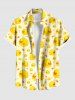 Costume de Plage Grande Taille pour Couples en Forme de Couronne Alimentaire - Jaune 