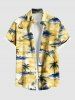 Coconut Tree Sea Sailboat Print Plus Size Matching Hawaii Cruise Beach Outfit For Couples -  